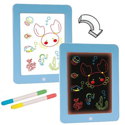 Buddy &amp; Barney: Neon Glow Drawing Board - Ages 5+ Image 1