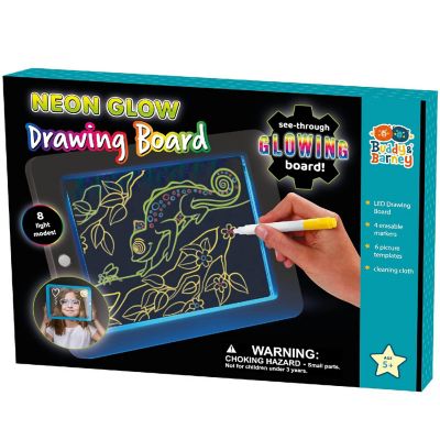 Buddy &amp; Barney: Neon Glow Drawing Board - Ages 5+ Image 2