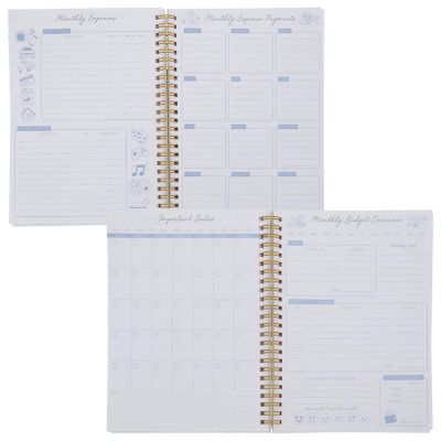 Budget Tracker Spiral Notebook, Hardcover Expense Tracker, 8.5 x 6 In, 56 Sheets Image 3