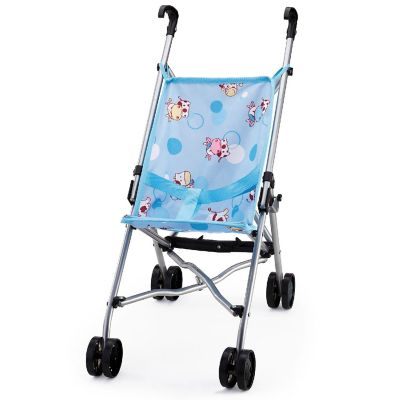 Buggy Doll Umbrella Stroller, Blue &amp; Cows Image 1