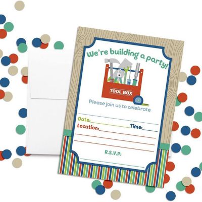 Building a Party Tool Box Invitations 40pc. by AmandaCreation Image 3