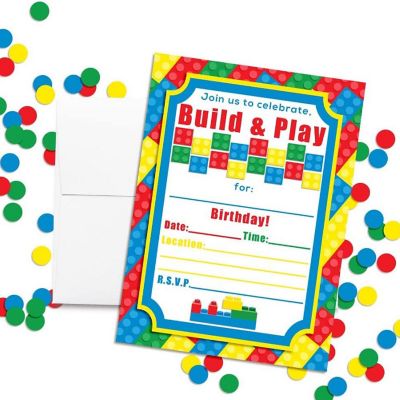Building Blocks Invitations 40pc. by AmandaCreation Image 2