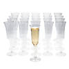 Bulk 100 Ct. Premium Flared Plastic Champagne Flutes Image 1