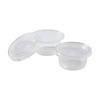 Bulk  100 Ct. Small Clear Plastic Gelatin Shot Cups with Lids Image 1