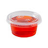 Bulk  100 Ct. Small Clear Plastic Gelatin Shot Cups with Lids Image 1