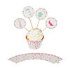 Bulk  100 Pc. Baking Party Cupcake Wrappers &amp; Picks Image 1