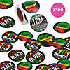 Bulk 100 Pc. Black History Month Stickers Image 1