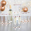 Bulk 100 Pc. Clear Champagne Flutes with Rose Gold Trim Image 1