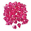 Bulk 100 Pc. Diamond-Shaped Pink Gems Image 1