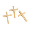 Bulk 100 Pc. DIY Unfinished Wood Cross Beads Image 1