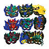 Bulk 100 Pc. Mardi Gras Feather Eye Mask Assortment Image 1