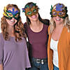 Bulk 100 Pc. Mardi Gras Feather Eye Mask Assortment Image 2