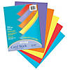 Bulk 100 Pc. Pacon Vibrant Card Stock, 5 Assorted Colors, 8-1/2" x 11" Image 1