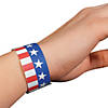 Bulk 100 Pc. Patriotic Self-Adhesive Paper Wristbands Image 1