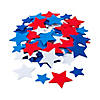 Bulk 100 Pc. Patriotic Stars Self-Adhesive Felt Shapes Image 1