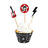 Bulk  100 Pc. Rock Star Cupcake Wrappers with Toppers Image 1