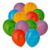 Bulk  100 Pc. Super Agate Rainbow 11" Latex Balloon Assortment Image 1