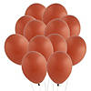 Bulk 100 Pc. Tuftex Matte Burnt Orange 11" Natural Latex Balloons Image 1
