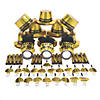 Bulk 105 Pc. Gold New Year&#8217;s Eve Party Accessories Kit for 50 Image 1