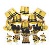 Bulk 105 Pc. Gold New Year&#8217;s Eve Party Kit for 50 Image 1