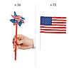 Bulk 108 Pc. Patriotic Flags & Pinwheels Assortment Kit Image 1