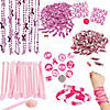 Bulk 1164 Pc. Breast Cancer Awareness Candy & Apparel Mix Image 1