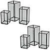 Bulk 12 Pc. Black Framed Glass Candle Holder Set Image 1