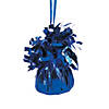 Bulk  12 Pc. Blue Metallic Balloon Weights Image 1