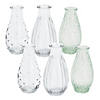 Bulk 12 Pc. Clear Vintage Bud Vase Set Image 1