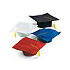Bulk 12 Pc. Kids' Red Felt Elementary School Graduation Mortarboard Hats Image 1