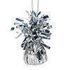 Bulk  12 Pc. Silver Metallic Balloon Weights Image 1