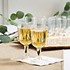 Bulk 120 Ct. Clear Two-Piece Plastic Wine Glasses Image 1