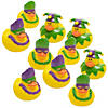 Bulk 120 Pc. Mardi Gras Rubber Ducks Image 1