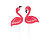 Bulk 13  1/2" x 20" Flamingo Flock Plastic Yard Signs Set - 10 Pc. Image 1