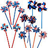 Bulk 132 Pc. Patriotic Pinwheels Assortment Kit Image 1