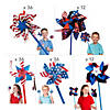 Bulk 132 Pc. Patriotic Pinwheels Assortment Kit Image 1
