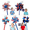 Bulk 132 Pc. Patriotic Pinwheels Assortment Kit Image 1