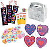 Bulk 132 Pc. Valentine Fun Box of Crafts for 12 Image 1