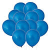 Bulk  144 Pc. Blue Metallic 11" Latex Balloons Image 1