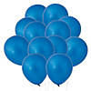 Bulk  144 Pc. Blue Metallic 11" Latex Balloons Image 1