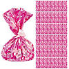 Bulk 144 Pc. Breast Cancer Awareness Cellophane Treat Bags Image 1