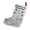 Bulk 144 Pc. Color Your Own Christmas Stockings Image 1