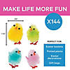 Bulk 144 Pc. Colorful Baby Chicks Image 1