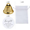 Bulk 144 Pc. Gold Wedding Bell Favor Kit for 48 Image 1