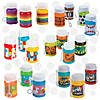 Bulk 144 Pc. Mini Everyday Fun Bubble Bottle Assortment Kit Image 1