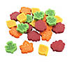 Bulk 144 Pc. Mini Fall Leaf-Shaped Multicolor Eraser Assortment Image 1