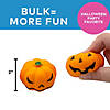 Bulk 144 Pc. Mini Squeeze Jack-O&#8217;-Lantern Stress Toys Image 2