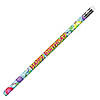 Bulk 144 Pc. Moon Products Happy Birthday Glitz Pencils Image 1
