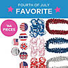Bulk 144 Pc. Patriotic Red, White & Blue Jewelry Handout Assortment Image 1