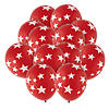 Bulk  144 Pc. Red with White Stars 11" Latex Balloons Image 1